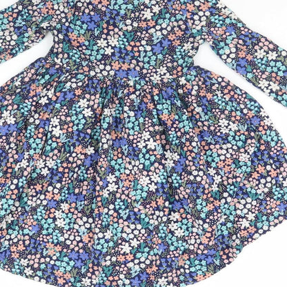 Manta Ray Girls Blue Floral  Fit & Flare  Size 18 Months