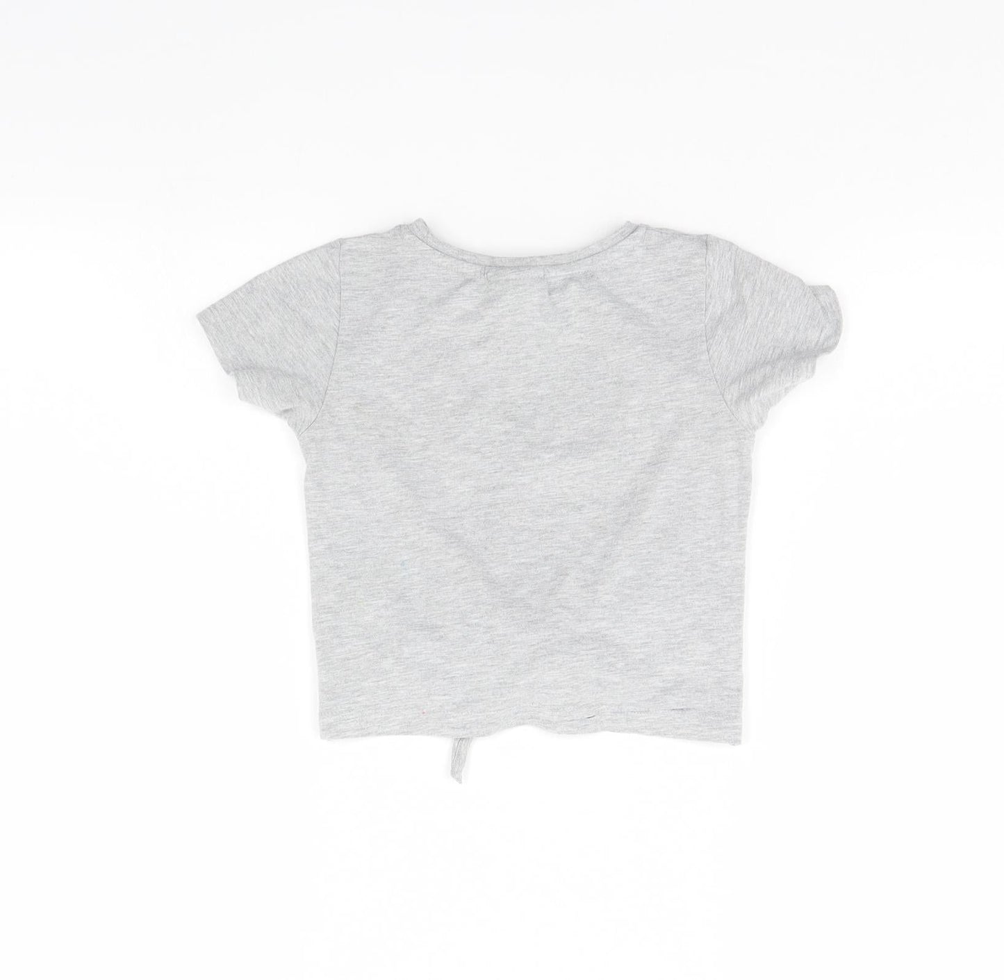 I Love Girls Wear Girls Grey   Cropped T-Shirt Size 4 Years  - Tiger