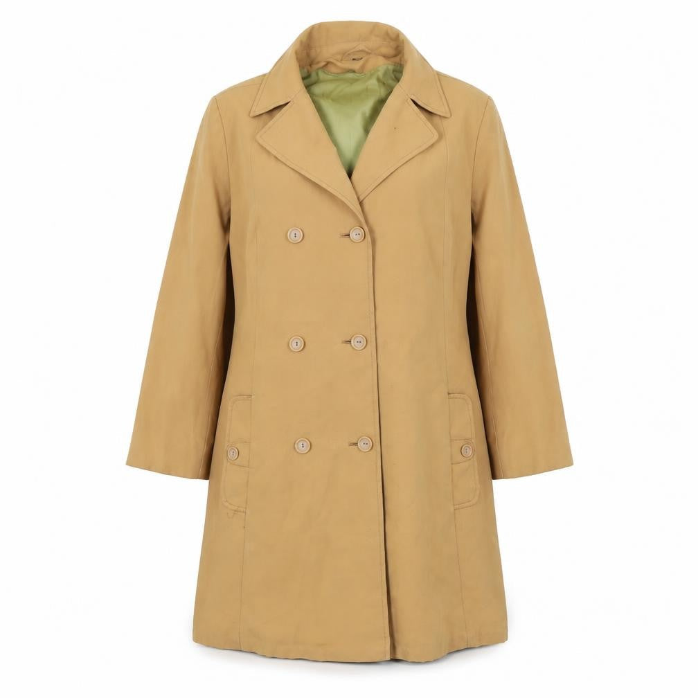 Womens UK Size 16 Preworn Brown Overcoat