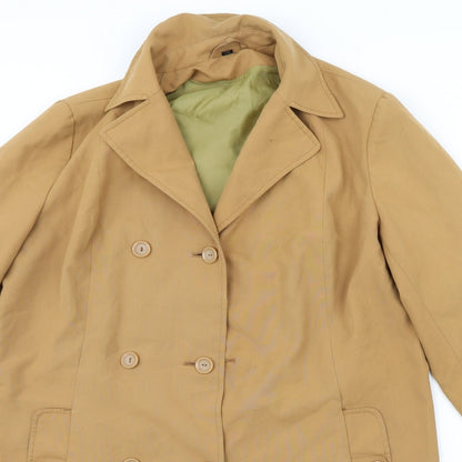 Womens UK Size 16 Preworn Brown Overcoat
