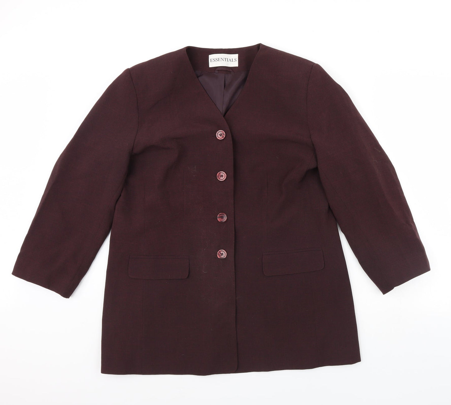Womens UK Size 18 Essentials Purple Jacket