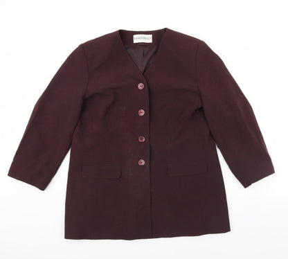 Womens UK Size 18 Essentials Purple Jacket