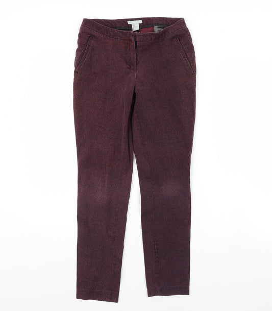 Womens UK Size 10 H&M Regular Fit  Purple Trousers