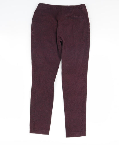 Womens UK Size 10 H&M Regular Fit  Purple Trousers