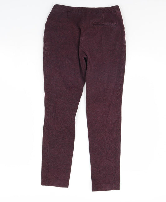 Womens UK Size 10 H&M Regular Fit  Purple Trousers