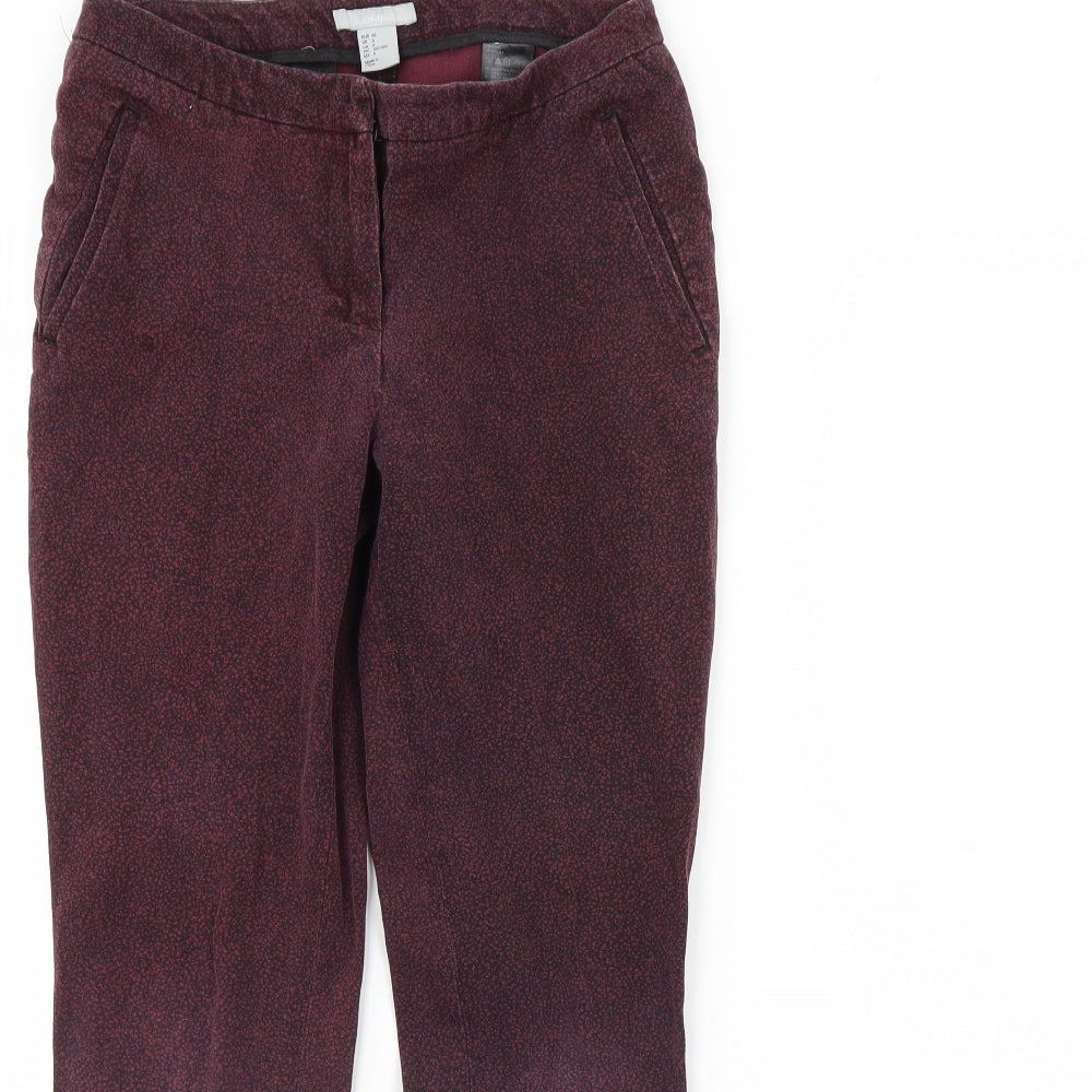 Womens UK Size 10 H&M Regular Fit  Purple Trousers