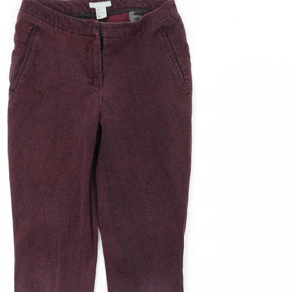 Womens UK Size 10 H&M Regular Fit  Purple Trousers