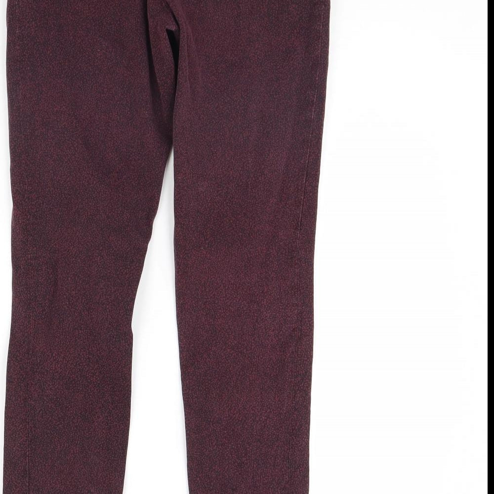 Womens UK Size 10 H&M Regular Fit  Purple Trousers