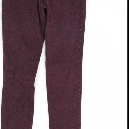 Womens UK Size 10 H&M Regular Fit  Purple Trousers