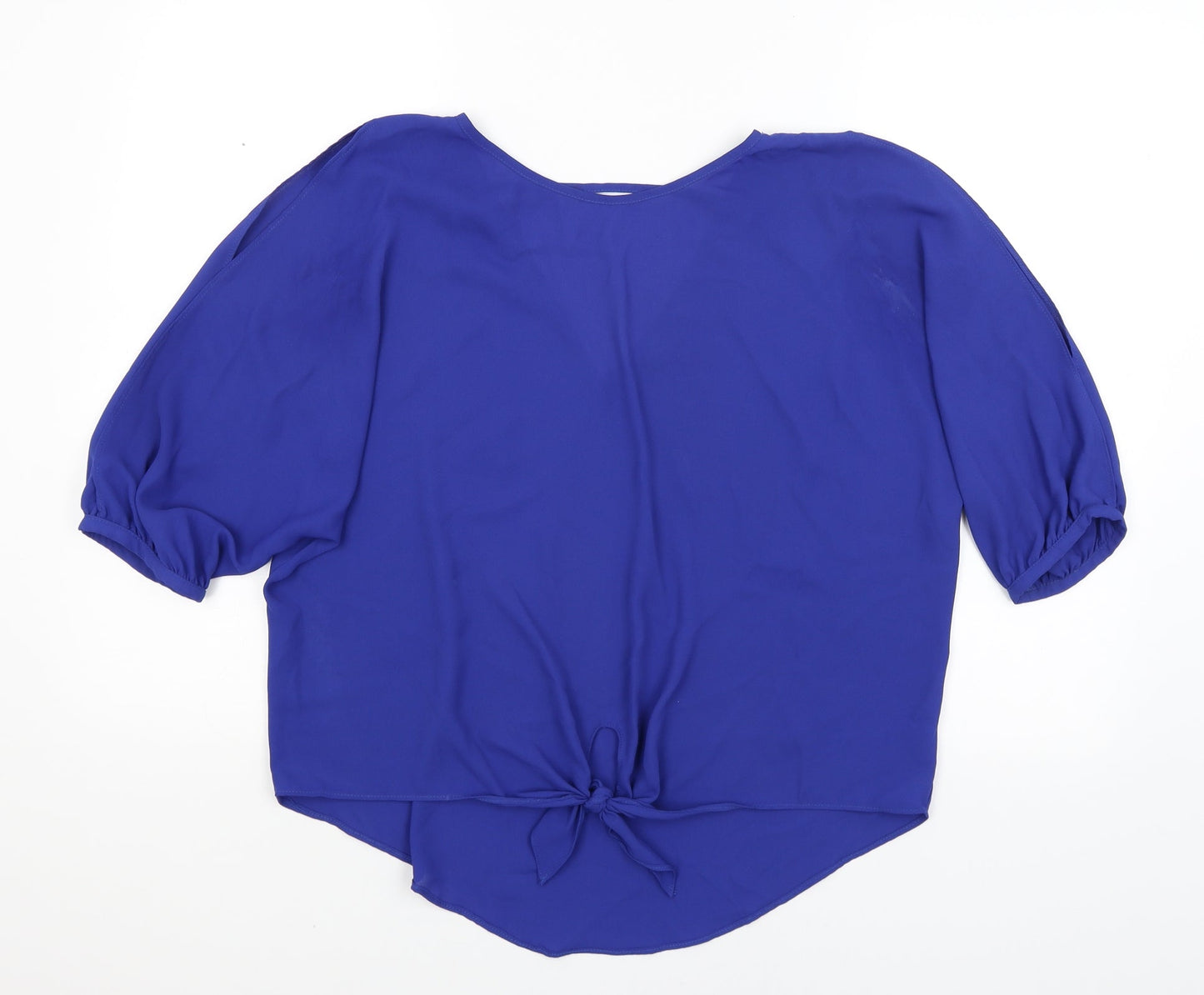 Womens UK Size 12 New Look Blue Basic Blouse