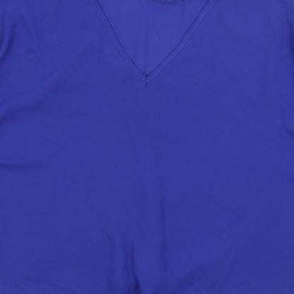 Womens UK Size 12 New Look Blue Basic Blouse