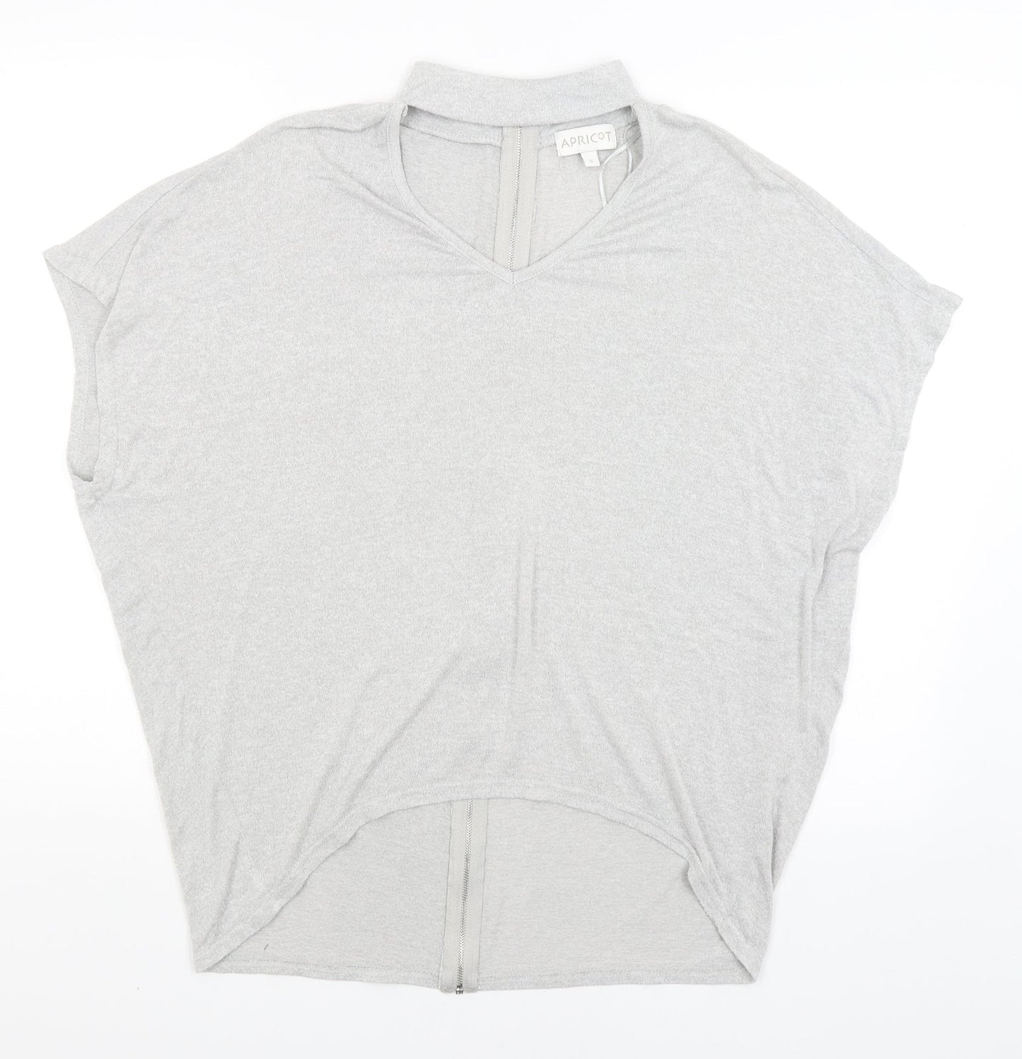 Apricot Womens Grey   Full Zip Jumper Size S