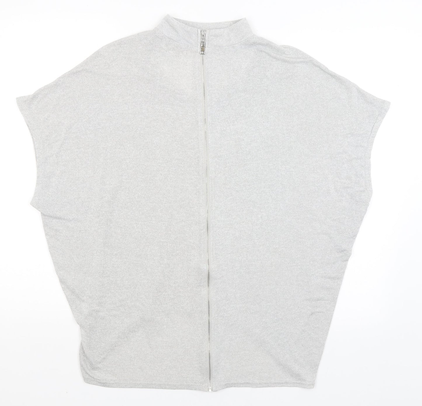 Apricot Womens Grey   Full Zip Jumper Size S