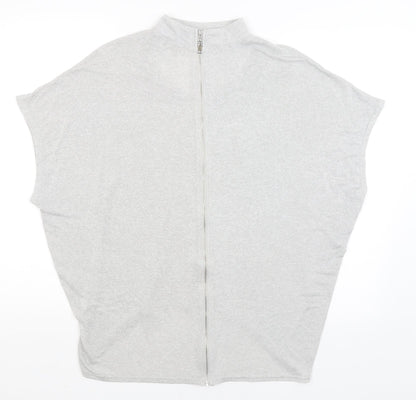 Apricot Womens Grey   Full Zip Jumper Size S