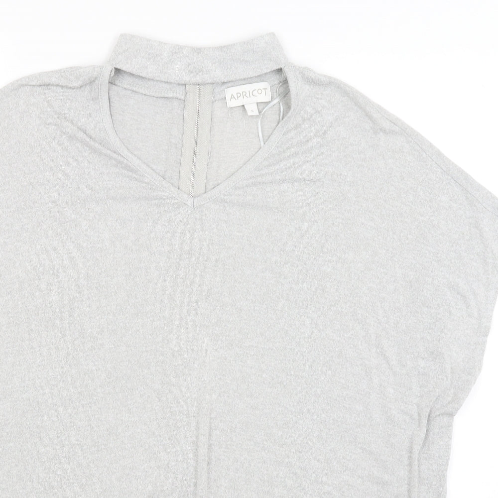 Apricot Womens Grey   Full Zip Jumper Size S