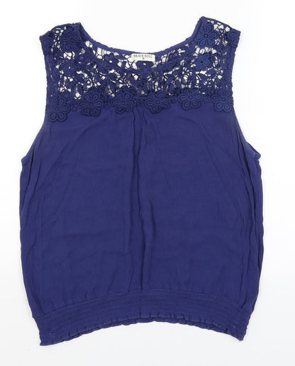 Brave Soul Womens Blue   Basic Tank Size M