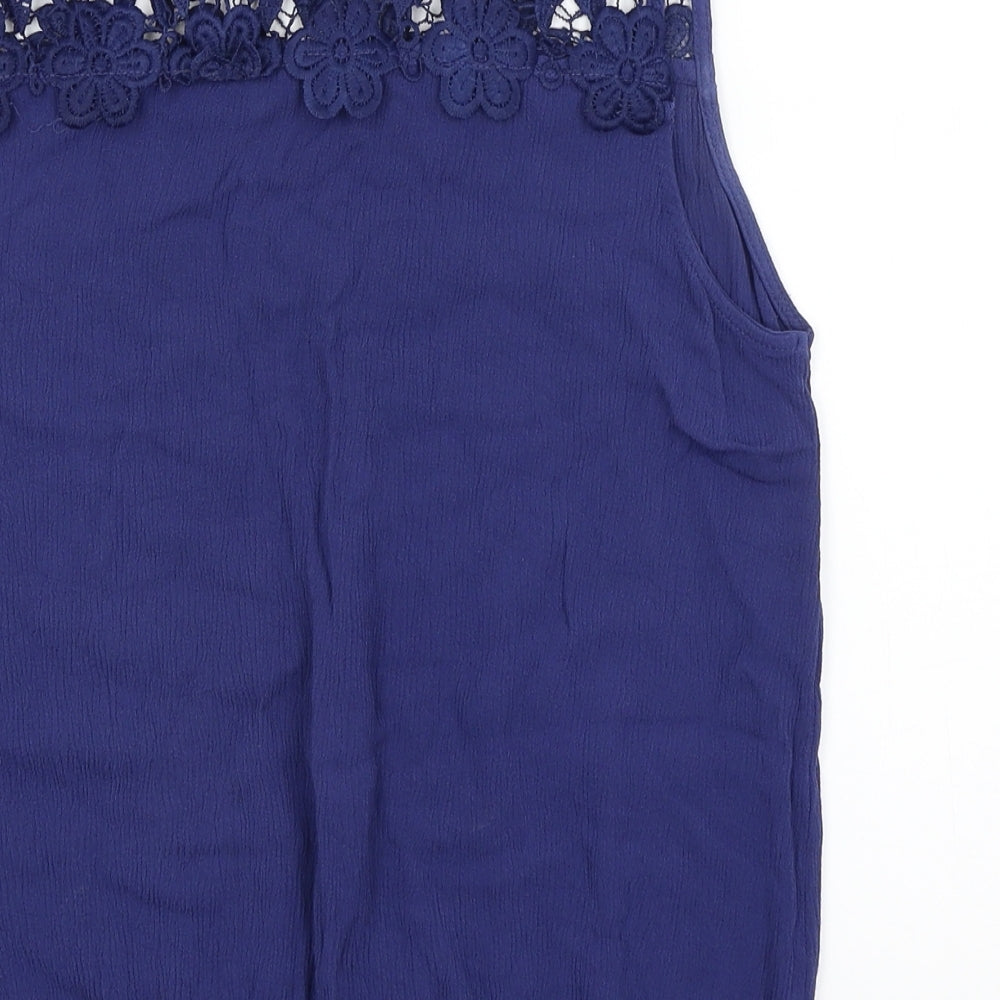 Brave Soul Womens Blue   Basic Tank Size M
