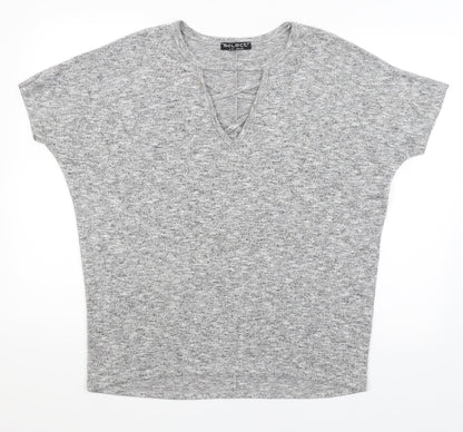 Select Womens Grey   Basic T-Shirt Size 12