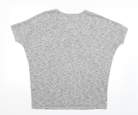 Select Womens Grey   Basic T-Shirt Size 12