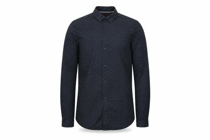Mens UK Size S Zara Man Blue  Button-Up Long Sleeve Casual Shirt