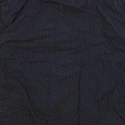 Zara Man Mens Blue Polka Dot   Button-Up Size S