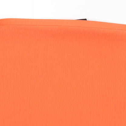 Womens UK Size 10 New Look Orange Basic T-Shirt