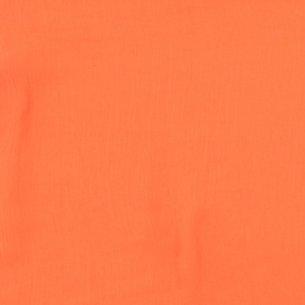 Womens UK Size 10 New Look Orange Basic T-Shirt