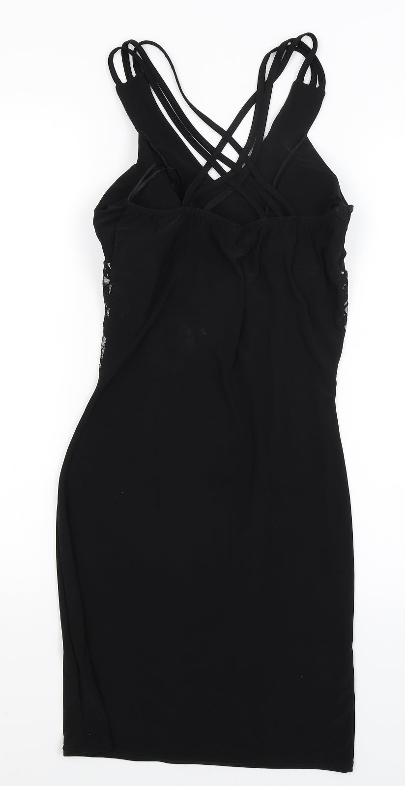 Progress Womens Black Floral  Bodycon  Size 6