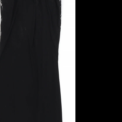 Progress Womens Black Floral  Bodycon  Size 6