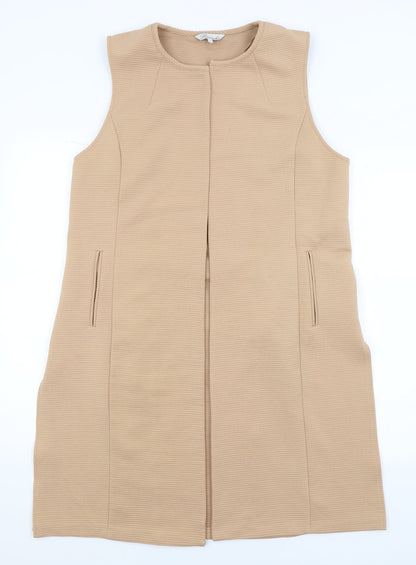 Womens UK Size 16 Peacocks Beige Wrap Jumper