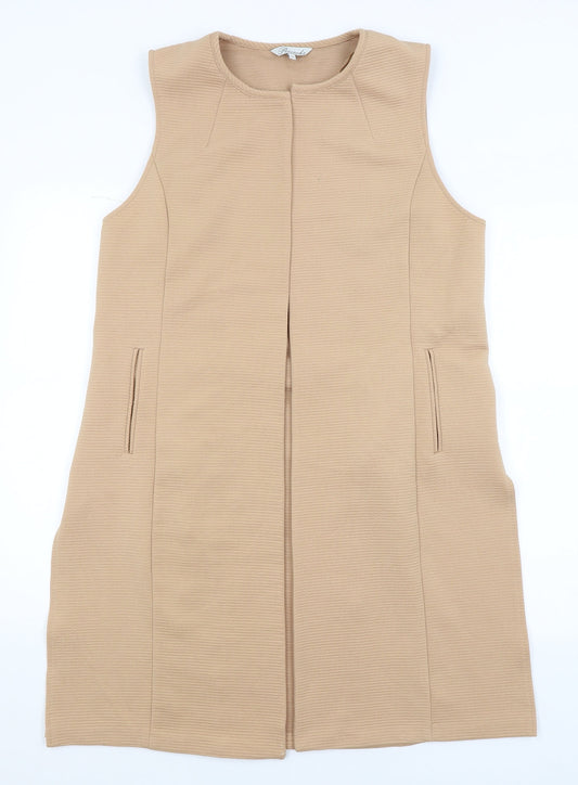 Womens UK Size 16 Peacocks Beige Wrap Jumper