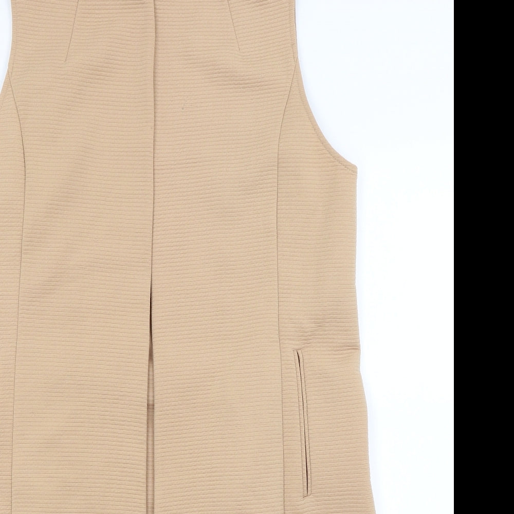 Womens UK Size 16 Peacocks Beige Wrap Jumper