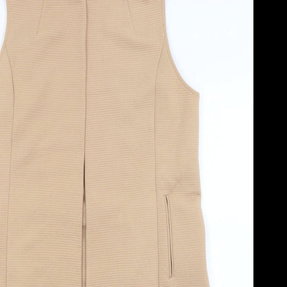Womens UK Size 16 Peacocks Beige Wrap Jumper