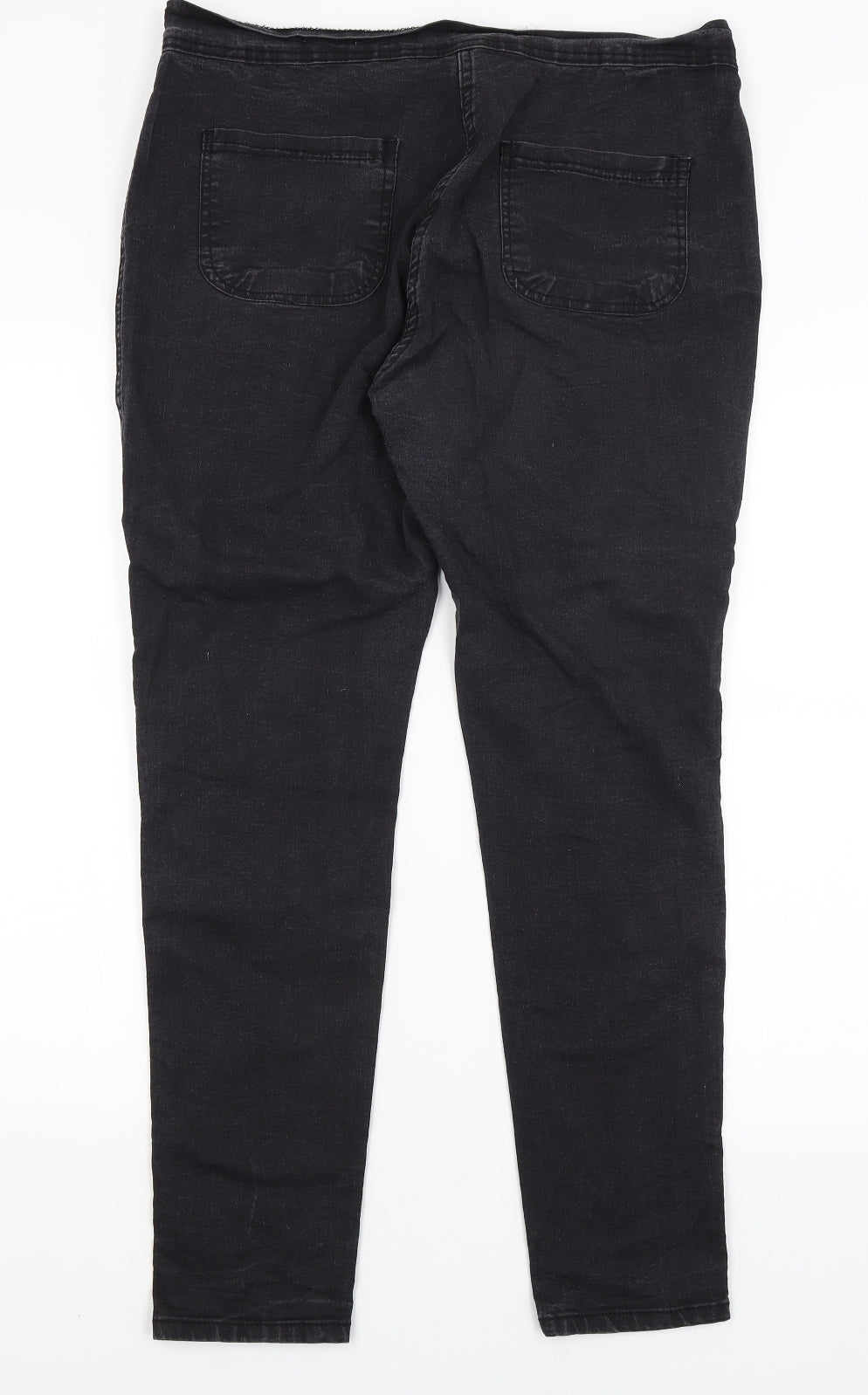 LJ Collection Womens Black   Skinny Jeans Size 16 L28 in