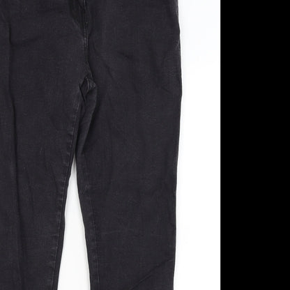 LJ Collection Womens Black   Skinny Jeans Size 16 L28 in