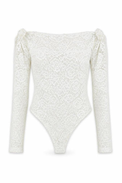 Womens UK Size 12 ASOS One-Piece White Bodysuit