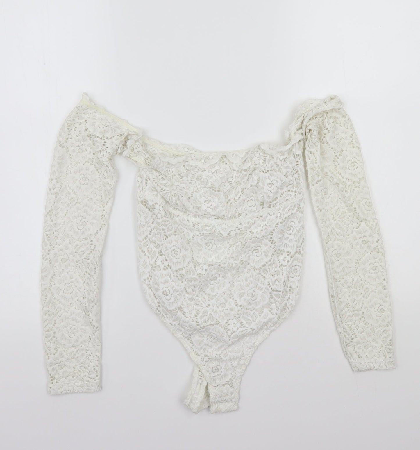 Womens UK Size 12 ASOS One-Piece White Bodysuit