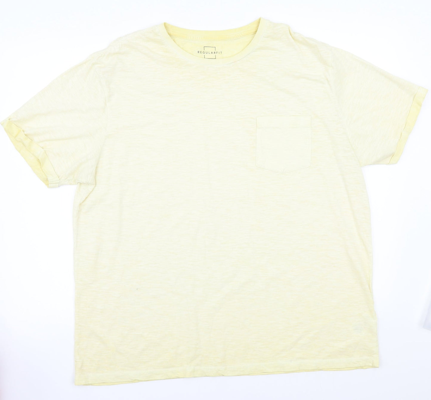 Peacocks Mens Yellow    T-Shirt Size XL