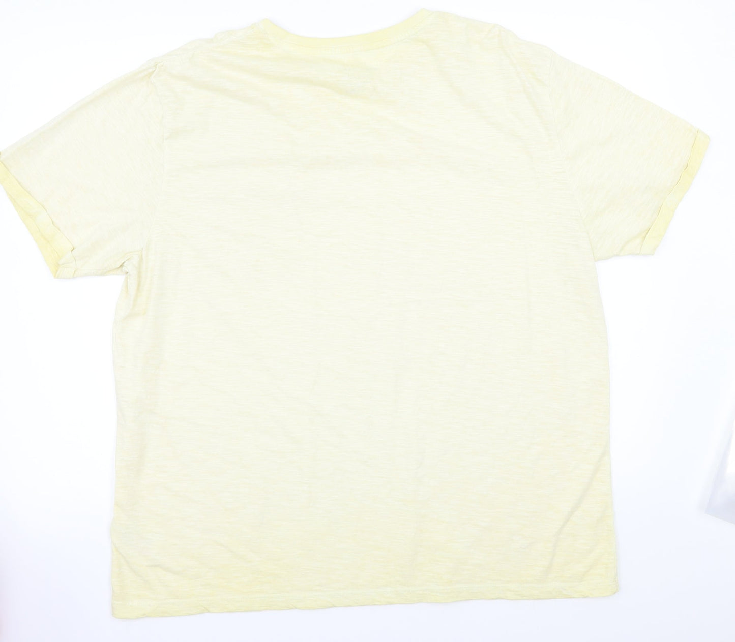 Peacocks Mens Yellow    T-Shirt Size XL