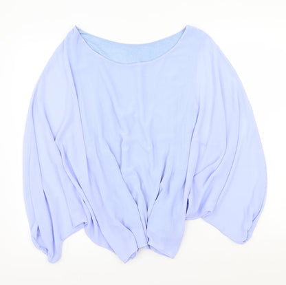 Womens UK Size S Preworn Purple Basic Blouse