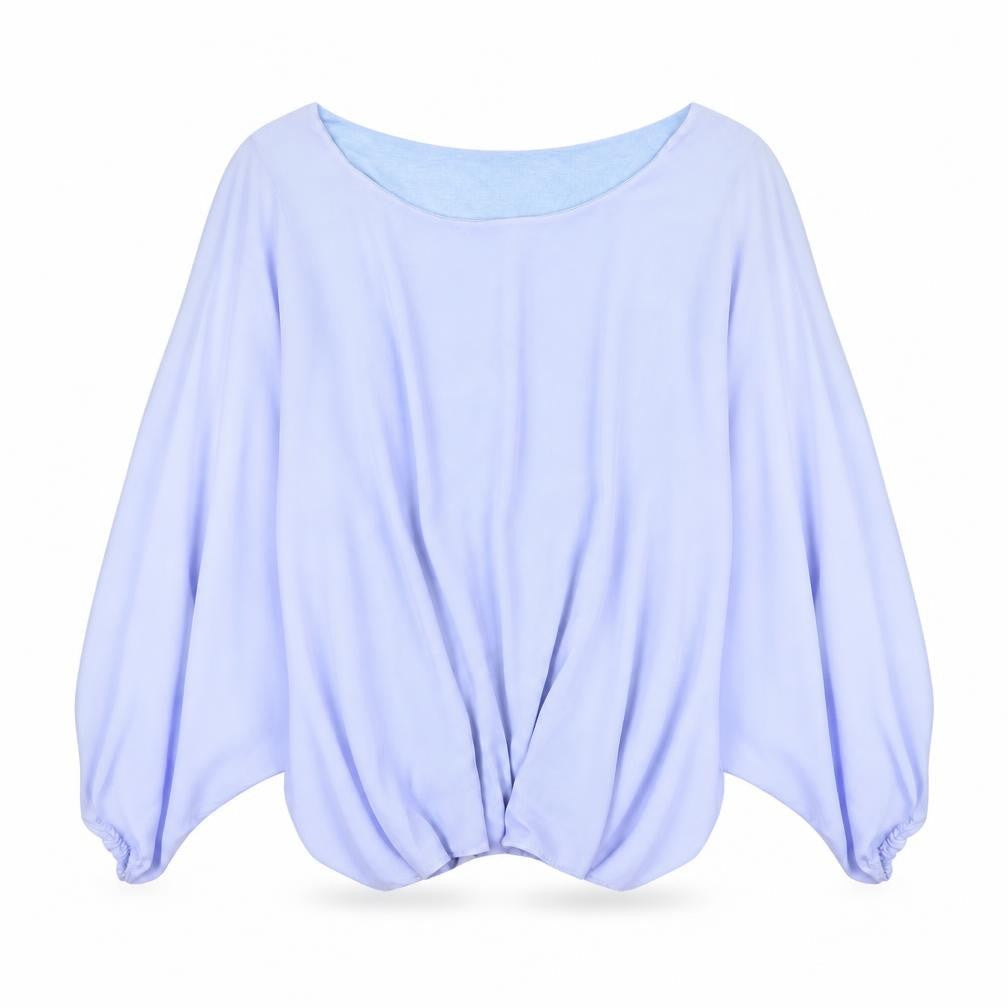 Womens UK Size S Preworn Purple Basic Blouse