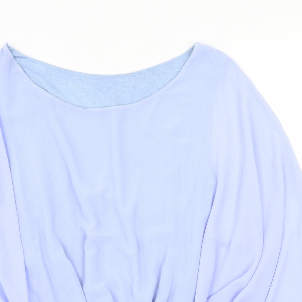Womens UK Size S Preworn Purple Basic Blouse