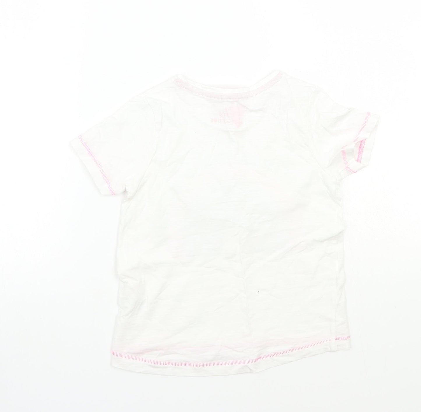 Matalan Girls White   Basic T-Shirt Size 3 Years
