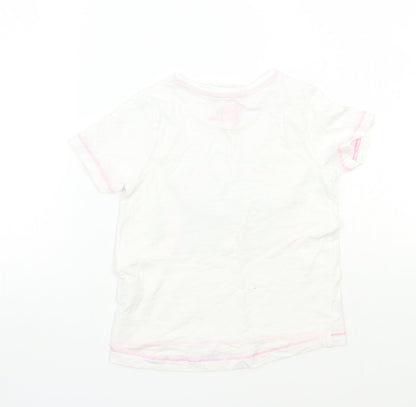 Matalan Girls White   Basic T-Shirt Size 3 Years