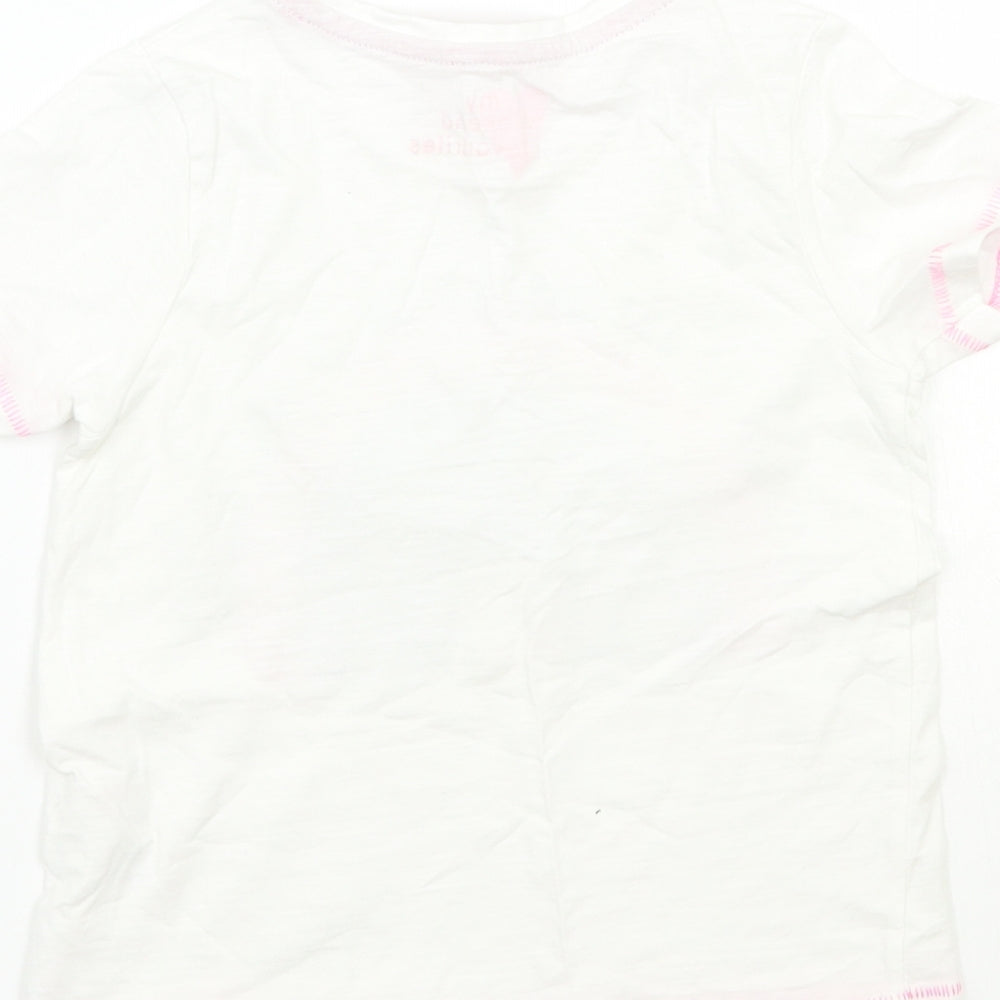 Matalan Girls White   Basic T-Shirt Size 3 Years