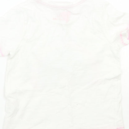 Matalan Girls White   Basic T-Shirt Size 3 Years