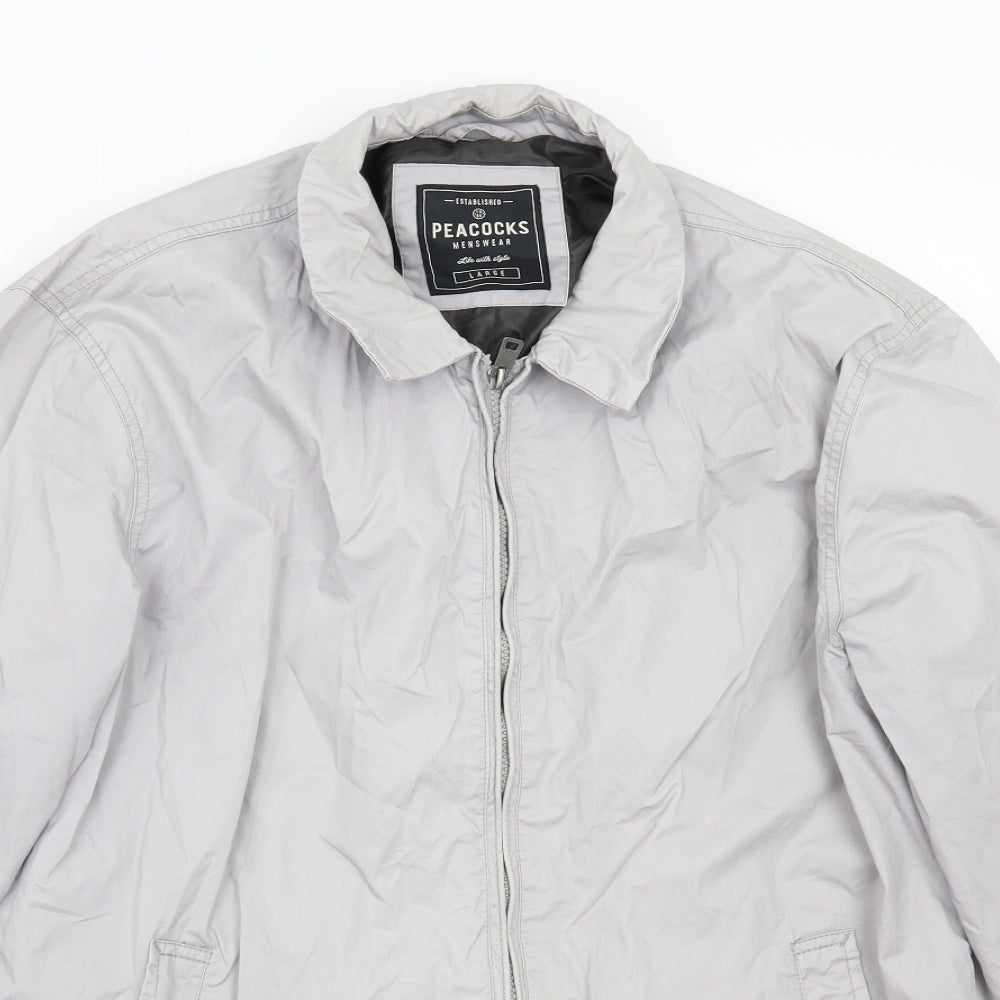 Peacocks Womens Grey  Rayon Jacket Coat Size L