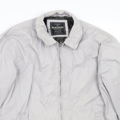 Peacocks Womens Grey  Rayon Jacket Coat Size L