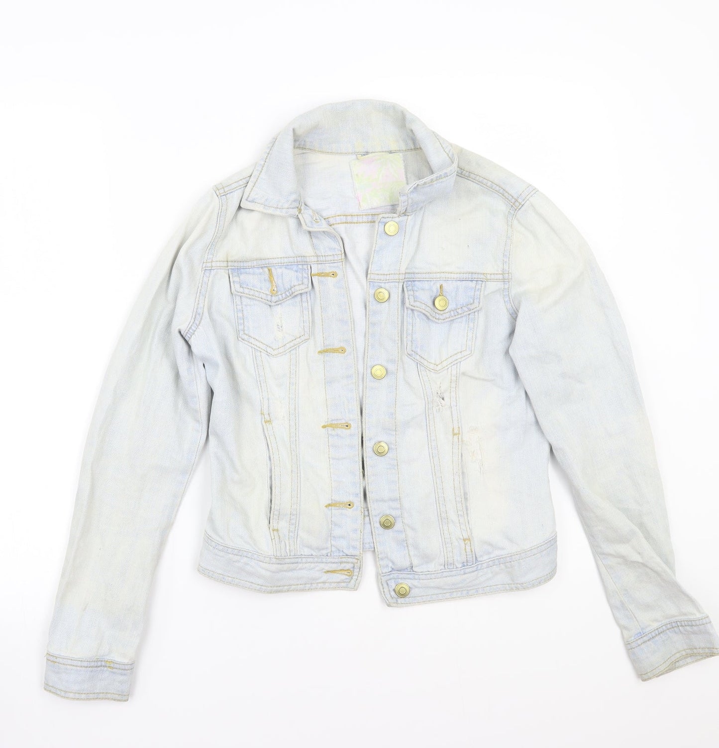 Denim & Co. Womens Blue   Jacket Coat Size 6