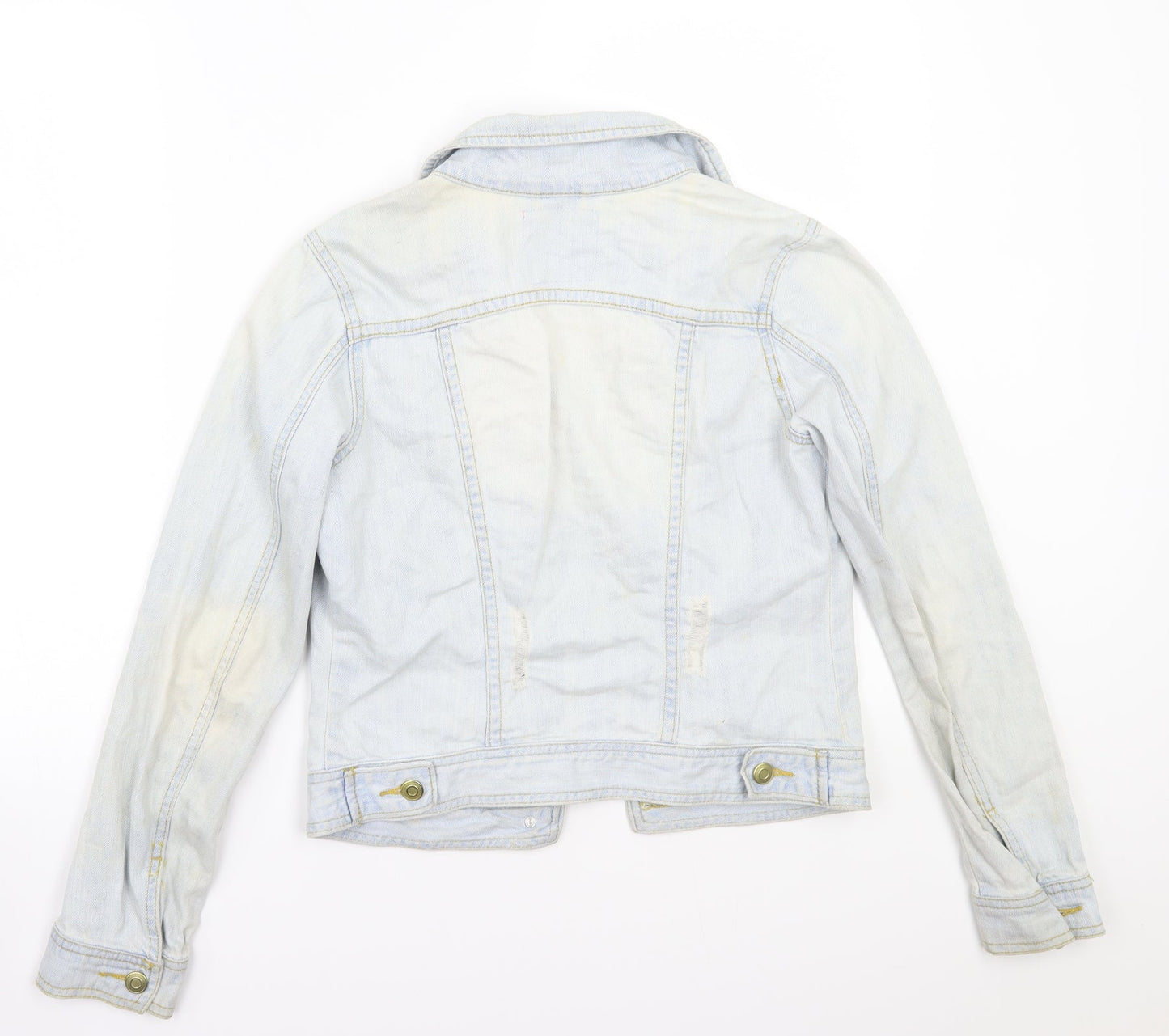 Denim & Co. Womens Blue   Jacket Coat Size 6